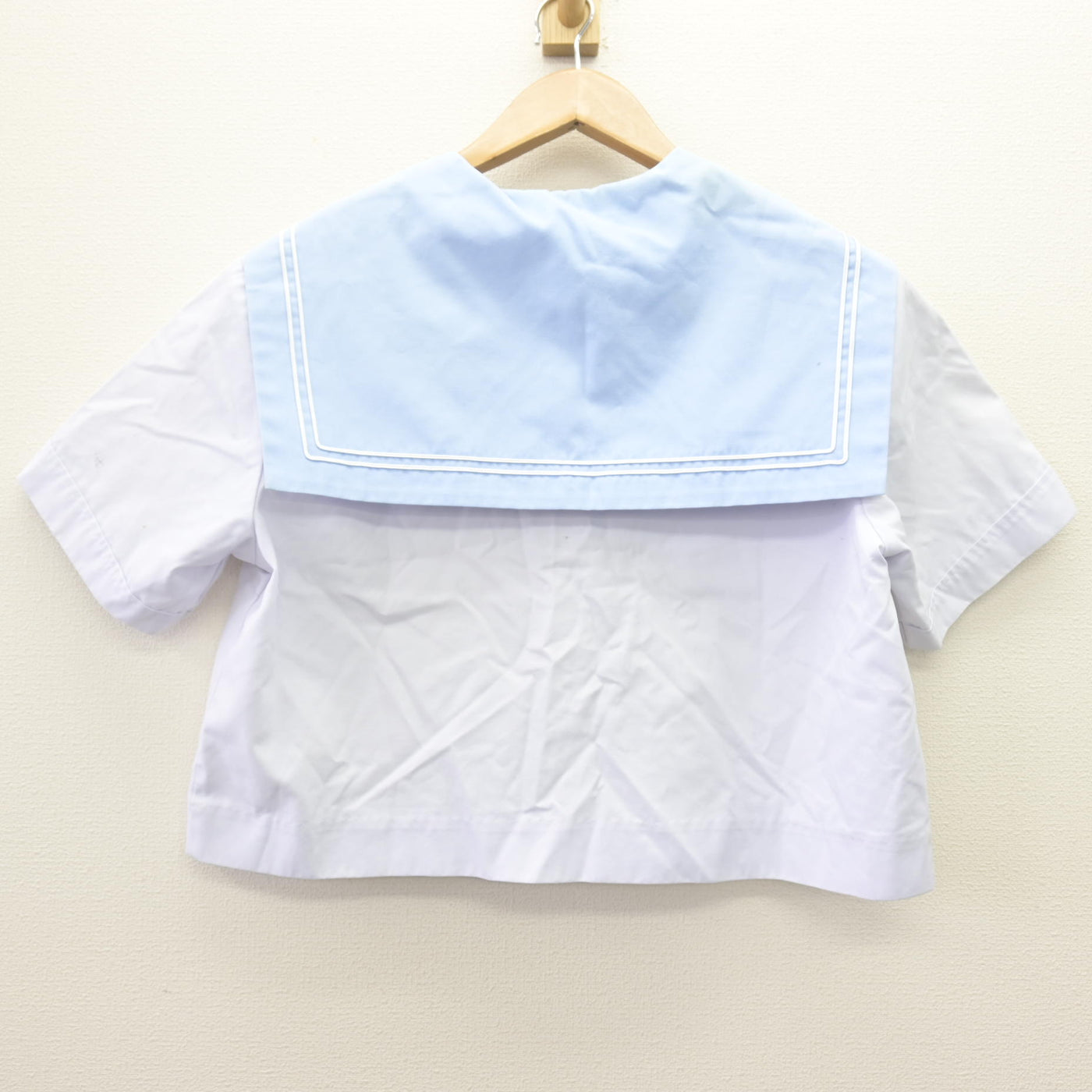 【中古】佐賀県 田代中学校 女子制服 2点 (セーラー服・スカート) sf114024