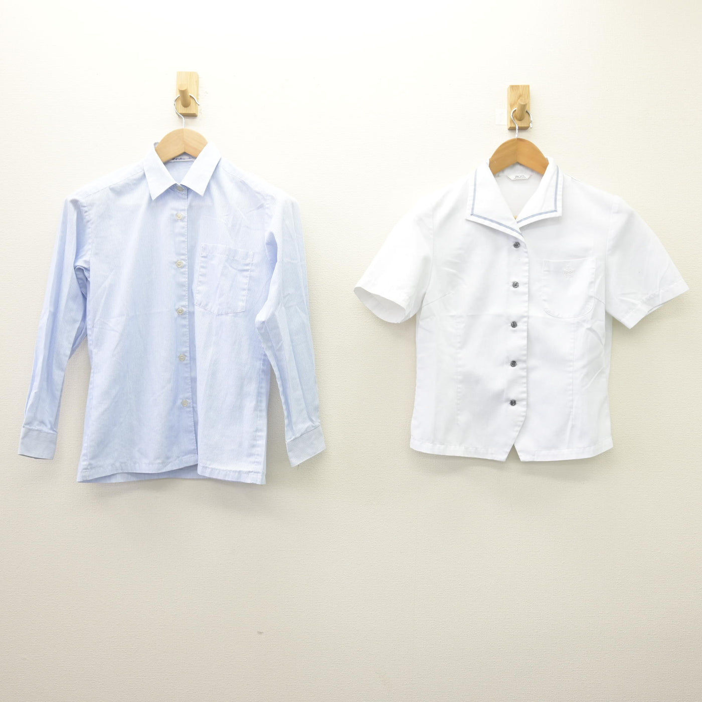 【中古】宮崎県 宮崎南高等学校 女子制服 2点 (シャツ・シャツ) sf114031