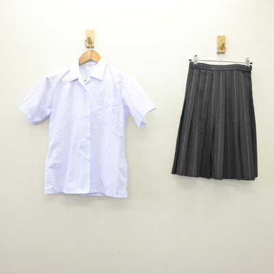 【中古】 勇志国際高等学校 女子制服 2点 (シャツ・スカート) sf114035