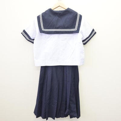 【中古】山梨県 韮崎東中学校 女子制服 2点 (セーラー服・スカート) sf114047