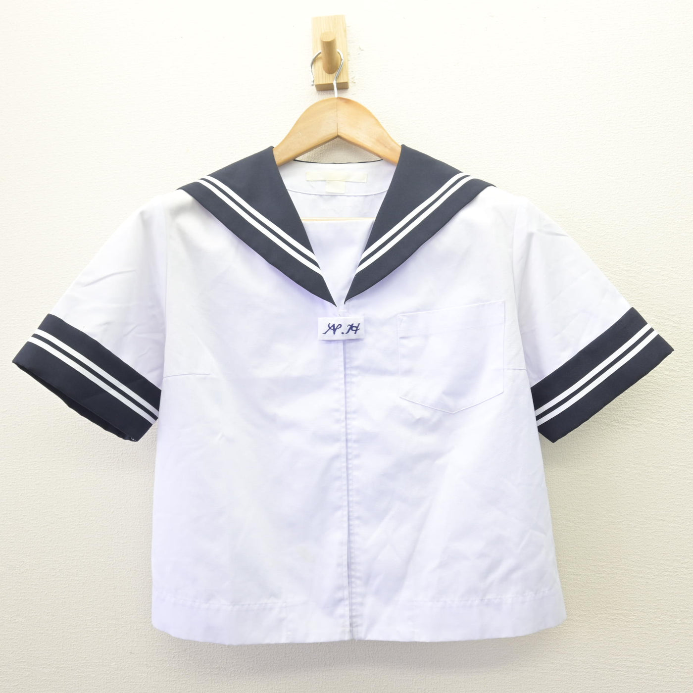 【中古】山梨県 韮崎東中学校 女子制服 2点 (セーラー服・セーラー服) sf114051