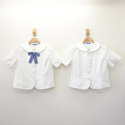 【中古】山梨県 山梨学院高等学校 女子制服 4点 (シャツ・シャツ・スカート) sf114060