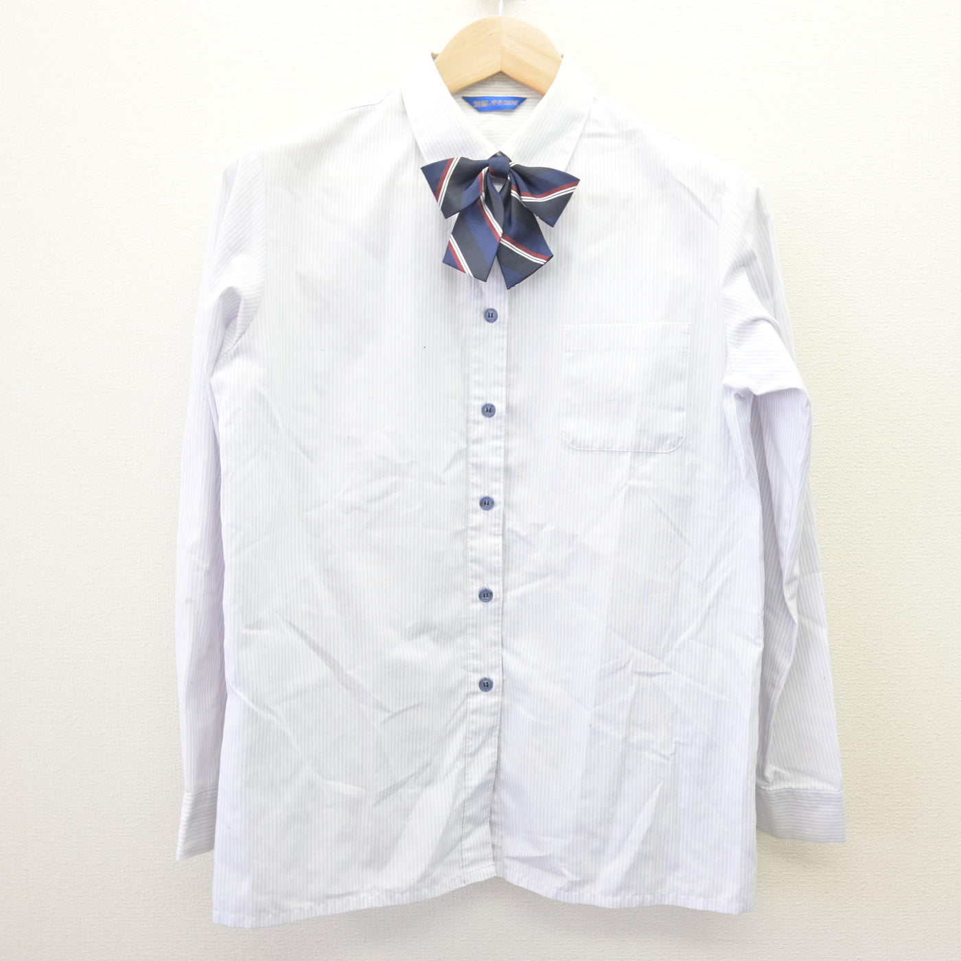 【中古】山梨県 山梨学院高等学校 女子制服 6点 (ブレザー・ベスト・シャツ・スカート) sf114061