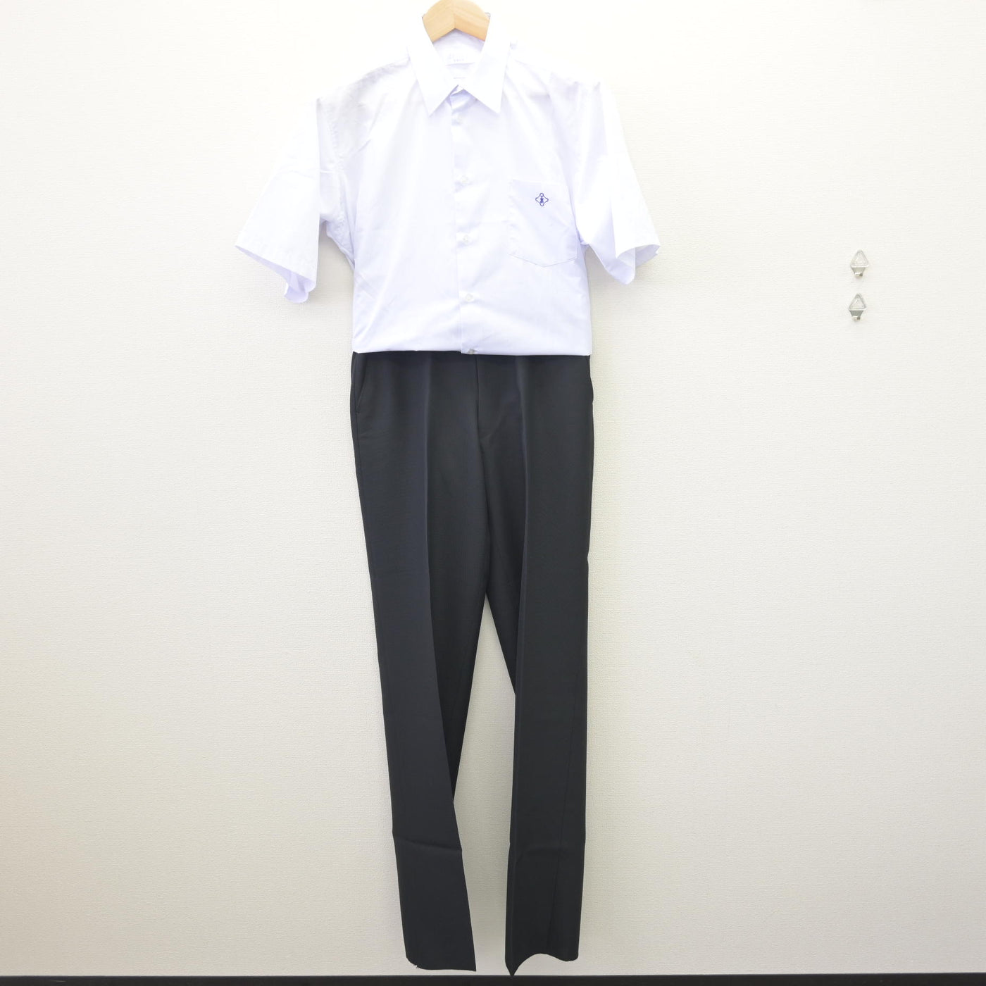 【中古】岐阜県 岐南工業高等学校 男子制服 2点 (シャツ・ズボン) sf114065