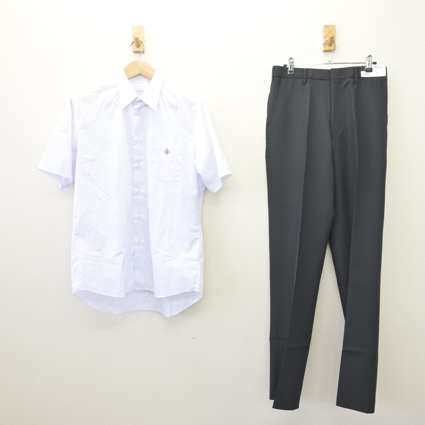 【中古】岐阜県 岐南工業高等学校 男子制服 2点 (シャツ・ズボン) sf114065