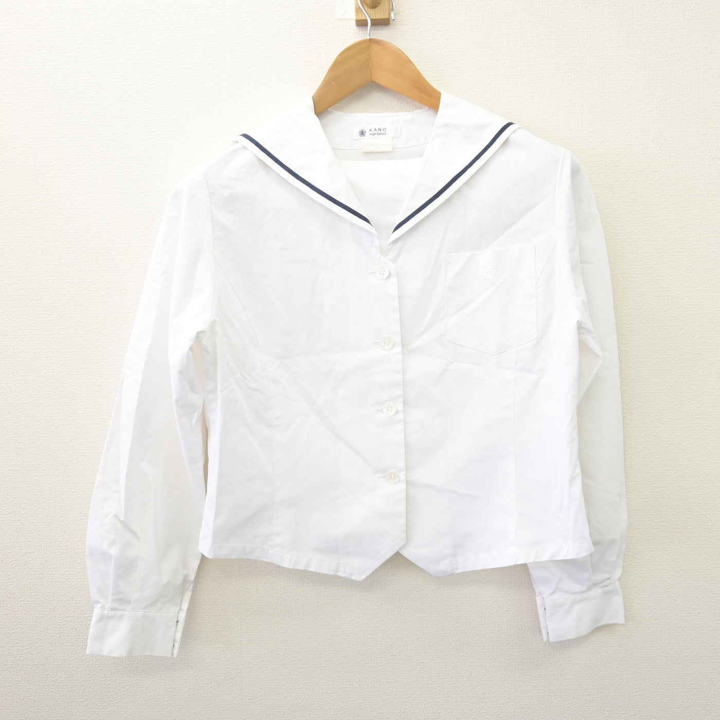 【中古】岐阜県 加納高等学校 女子制服 3点 (ブラウス) sf114071