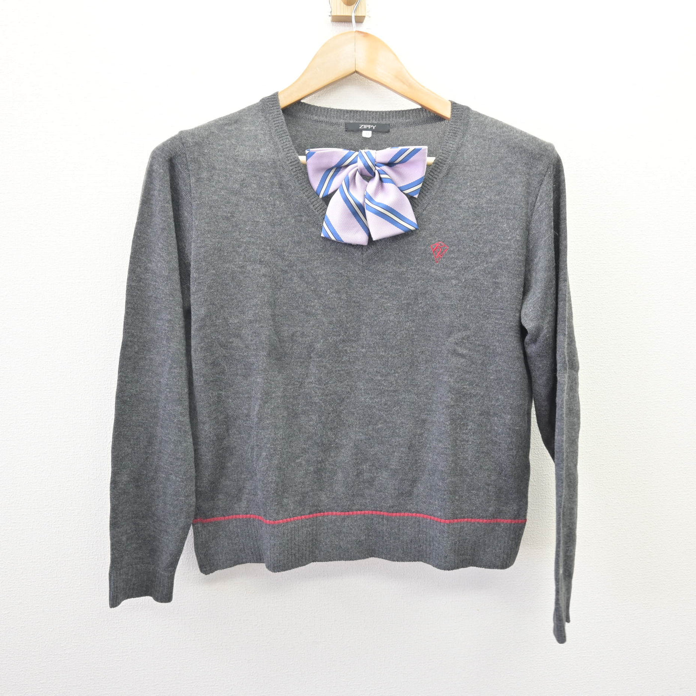 【中古】千葉県 光英VERITAS中学校・高等学校 女子制服 3点 (ニット) sf114073