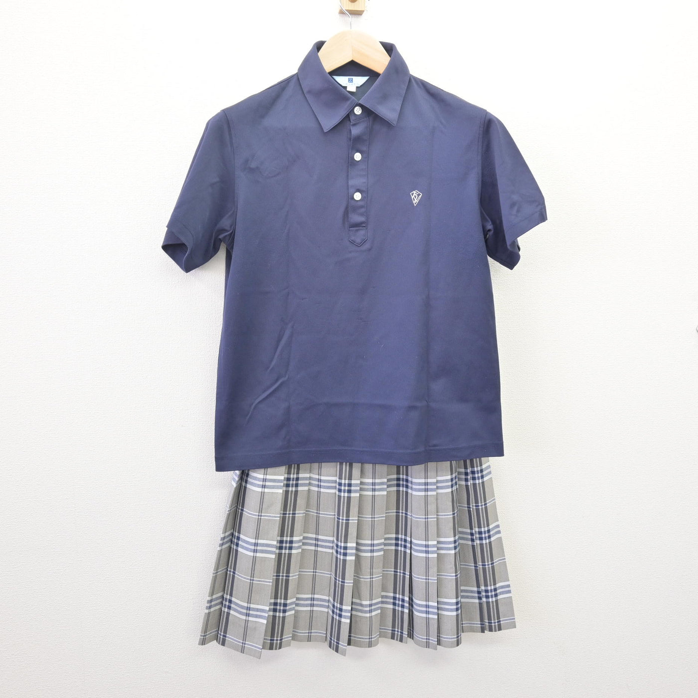 【中古】千葉県 光英VERITAS中学校・高等学校 女子制服 3点 (シャツ・シャツ・スカート) sf114074