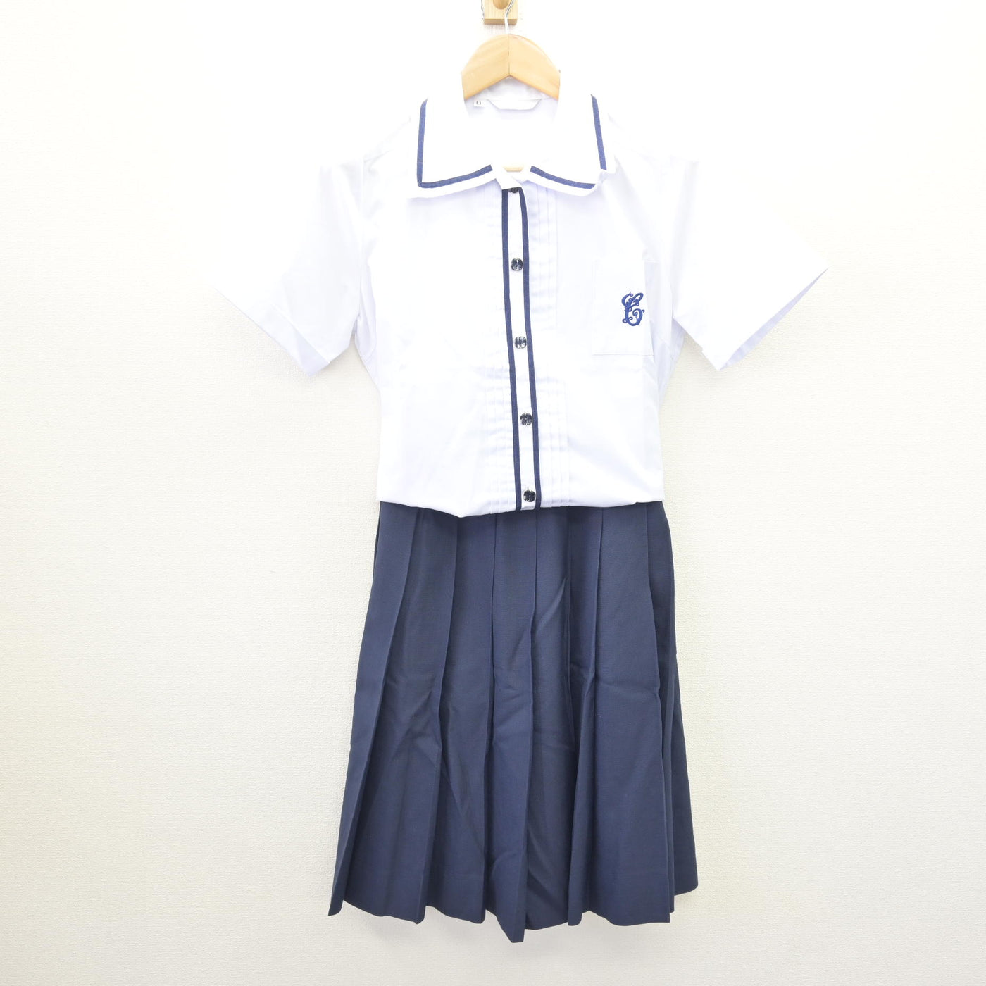 【中古】和歌山県 智辯学園和歌山中学・高等学校 女子制服 3点 (シャツ・スカート) sf114084