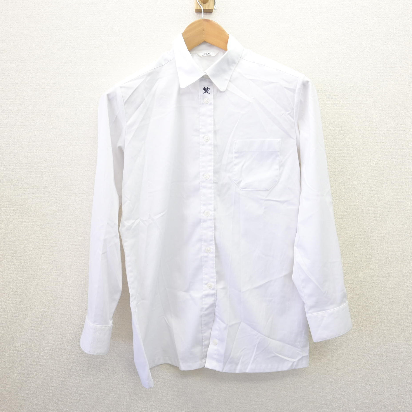 【中古】鹿児島県 鹿屋女子高等学校 女子制服 2点 (ニットベスト・シャツ) sf114088