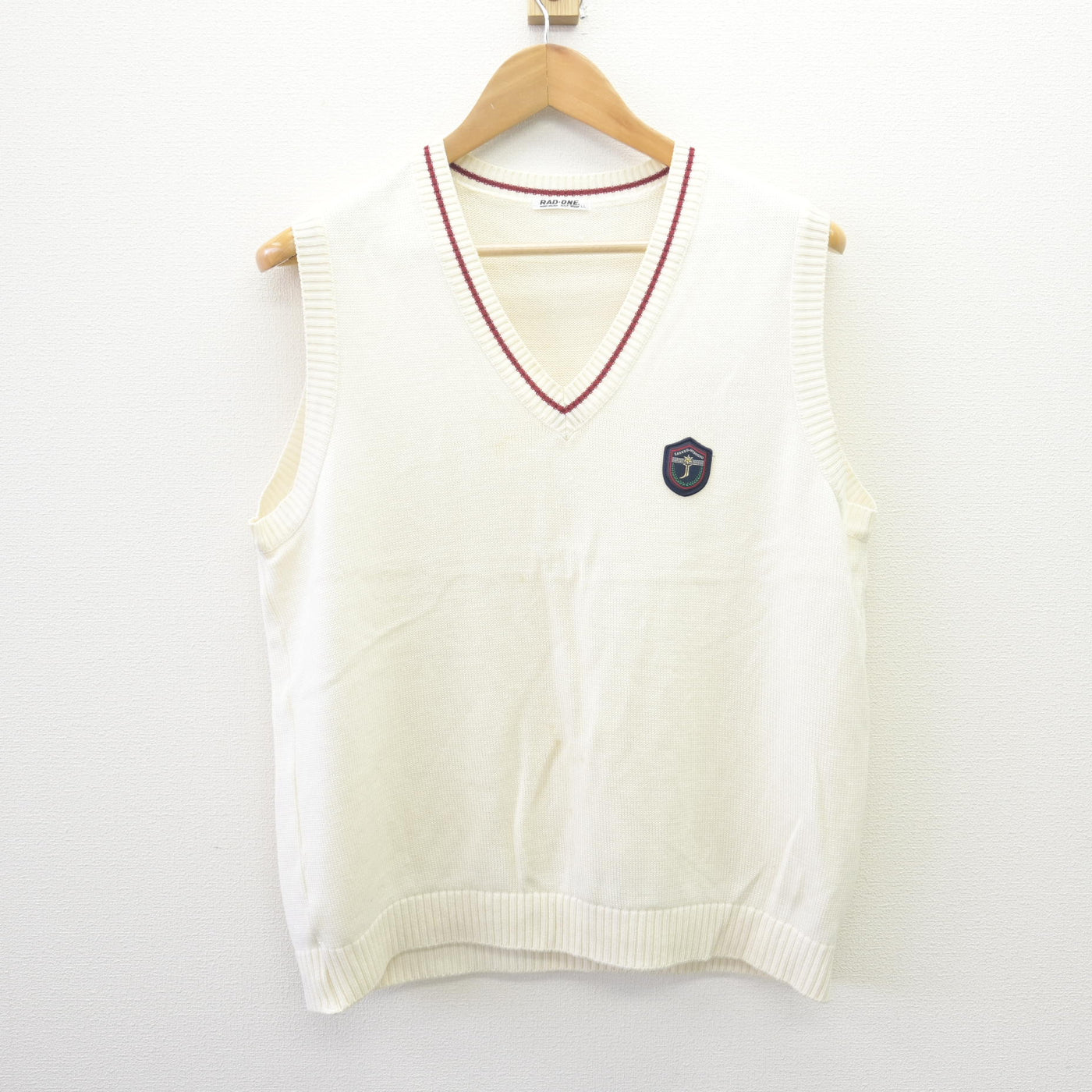 【中古】長崎県 佐世保実業高等学校 男子制服 2点 (ニットベスト・ニット) sf114098
