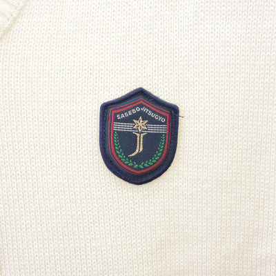 【中古】長崎県 佐世保実業高等学校 男子制服 2点 (ニットベスト・ニット) sf114098
