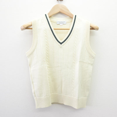 【中古】東京都 國學院高等学校 女子制服 3点 (ニットベスト・シャツ・スカート) sf114100