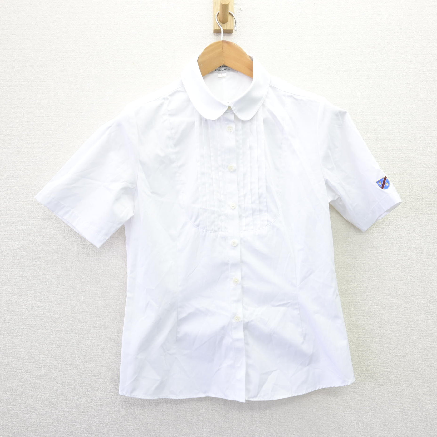 【中古】東京都 國學院高等学校 女子制服 3点 (ニットベスト・シャツ・スカート) sf114100