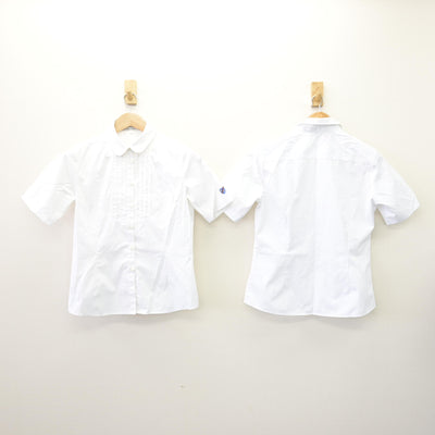 【中古】東京都 國學院高等学校 女子制服 3点 (シャツ・スカート) sf114102