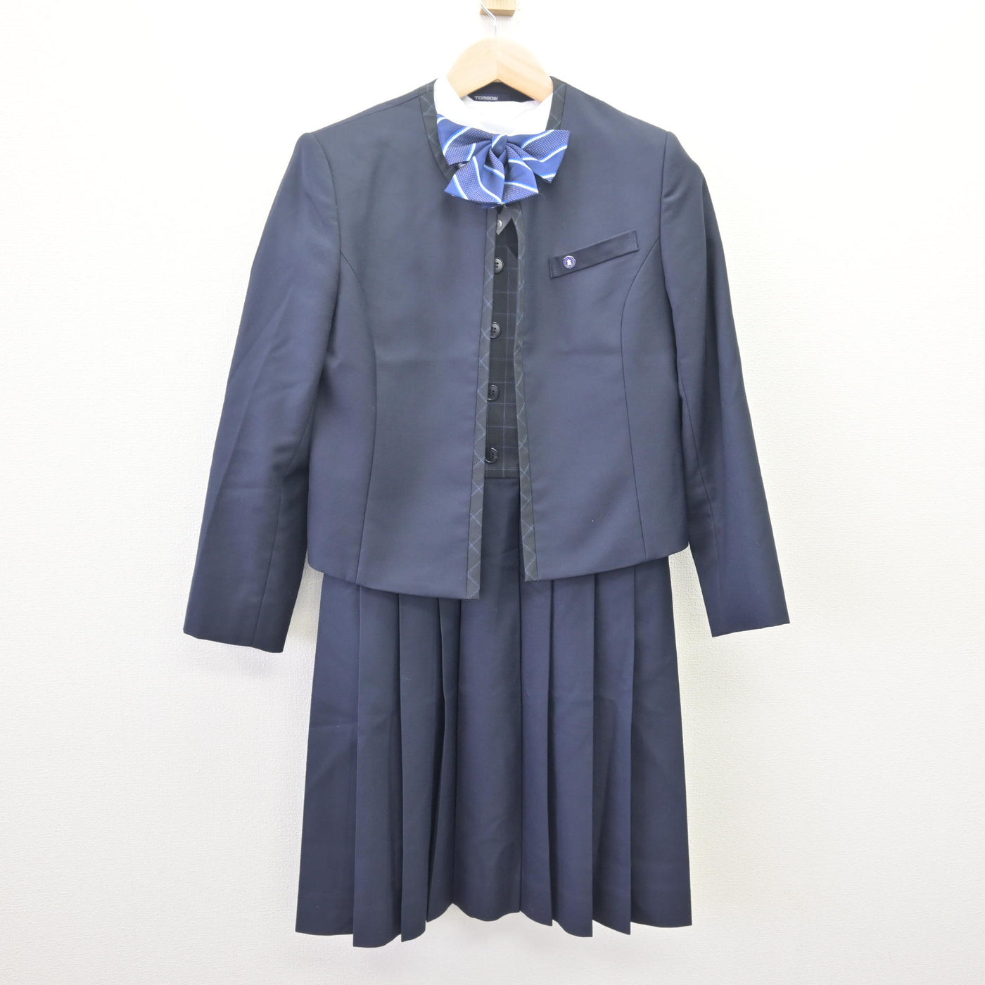 【中古】佐賀県 佐賀女子短期大学付属佐賀女子高等学校 女子制服 5点 (ブレザー・シャツ・ジャンパースカート) sf114116