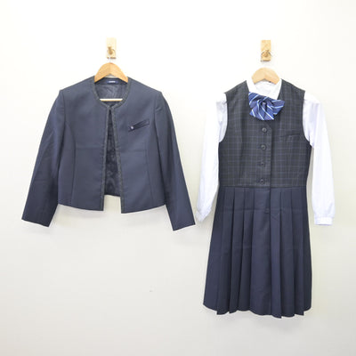 【中古】佐賀県 佐賀女子短期大学付属佐賀女子高等学校 女子制服 5点 (ブレザー・シャツ・ジャンパースカート) sf114116