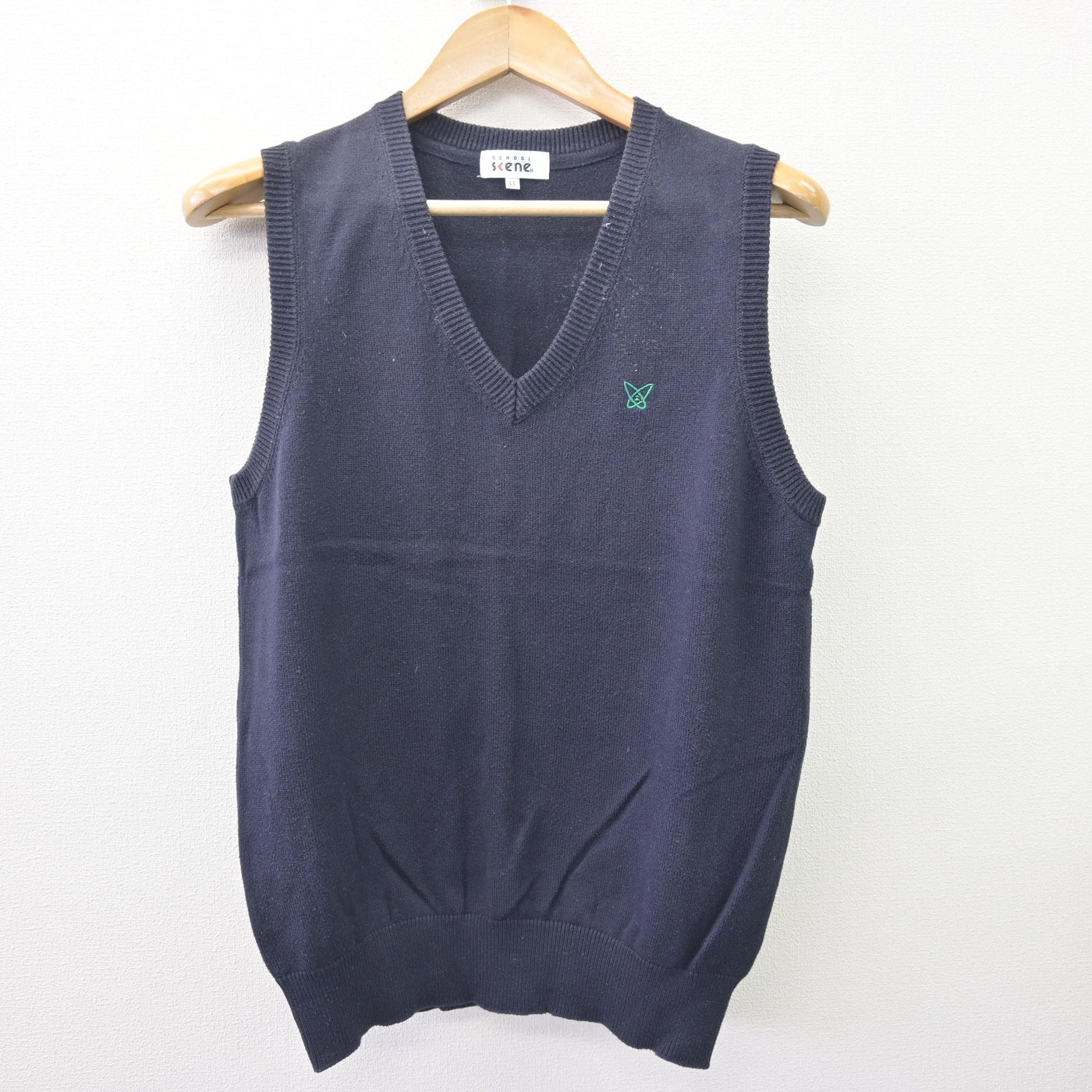 【中古】静岡県 浜松城北工業高等学校 女子制服 2点 (ニットベスト) sf114128