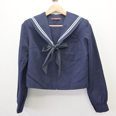 【中古】愛知県 御田中学校 女子制服 3点 (セーラー服・スカート) sf114138