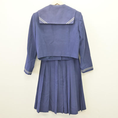 【中古】福岡県 篠栗北中学校 女子制服 3点 (セーラー服・スカート) sf114142