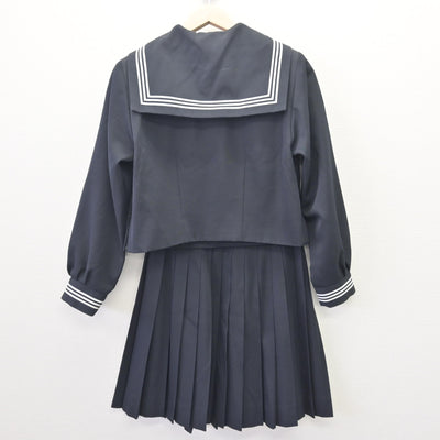 【中古】茨城県 下妻第二高等学校 女子制服 3点 (セーラー服・スカート) sf114143