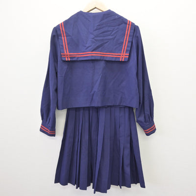 【中古】沖縄県 仲西中学校 女子制服 3点 (セーラー服・スカート) sf114152