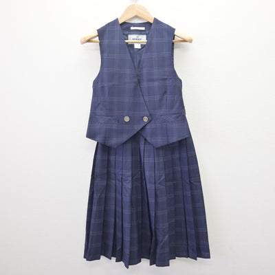 【中古】愛知県 猿投農林高等学校 女子制服 4点 (ブレザー・ベスト・スカート) sf114154