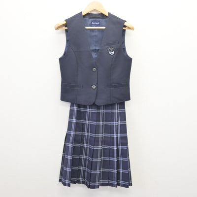 【中古】鳥取県 米子工業高等専門学校 女子制服 4点 (ブレザー・ベスト・スカート) sf114158