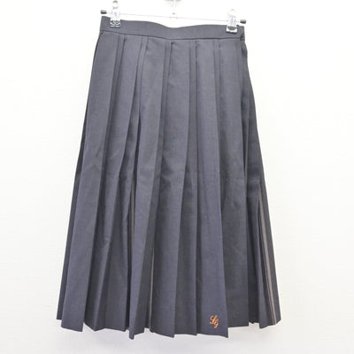 【中古】広島県 崇徳高等学校 女子制服 4点 (ニットベスト・シャツ・スカート) sf114164