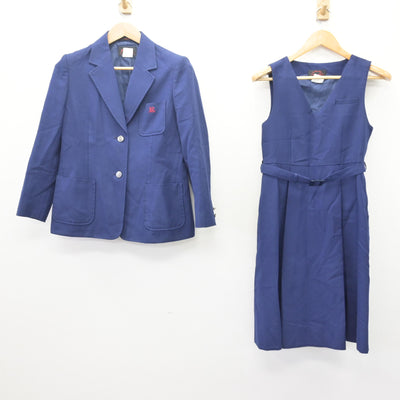 【中古】広島県 長束中学校 女子制服 2点 (ブレザー・ジャンパースカート) sf114182