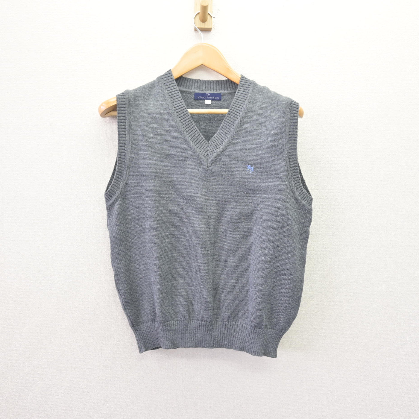 【中古】東京都 東久留米総合高等学校 女子制服 2点 (ニットベスト・スカート) sf114192