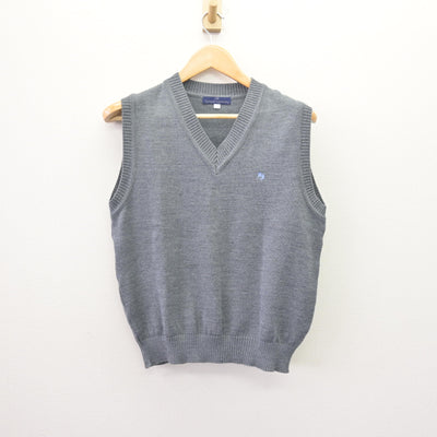 【中古】東京都 東久留米総合高等学校 女子制服 2点 (ニットベスト・スカート) sf114192