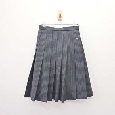 【中古】東京都 東久留米総合高等学校 女子制服 2点 (ニットベスト・スカート) sf114192