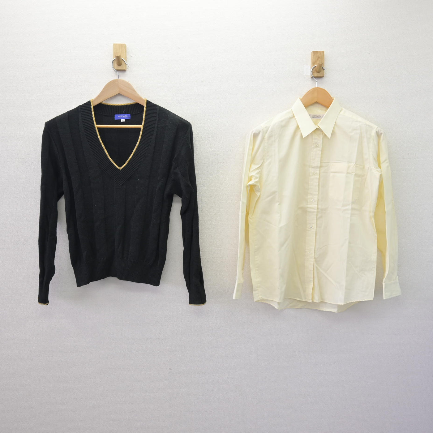 【中古】長野県 東海大学付属第三高等学校 女子制服 2点 (ニット・シャツ) sf114194