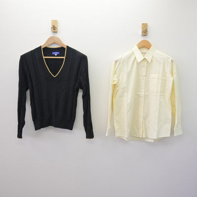 【中古】長野県 東海大学付属第三高等学校 女子制服 2点 (ニット・シャツ) sf114194