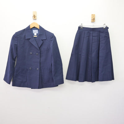 【中古】長野県 三陽中学校 女子制服 2点 (ブレザー・スカート) sf114201