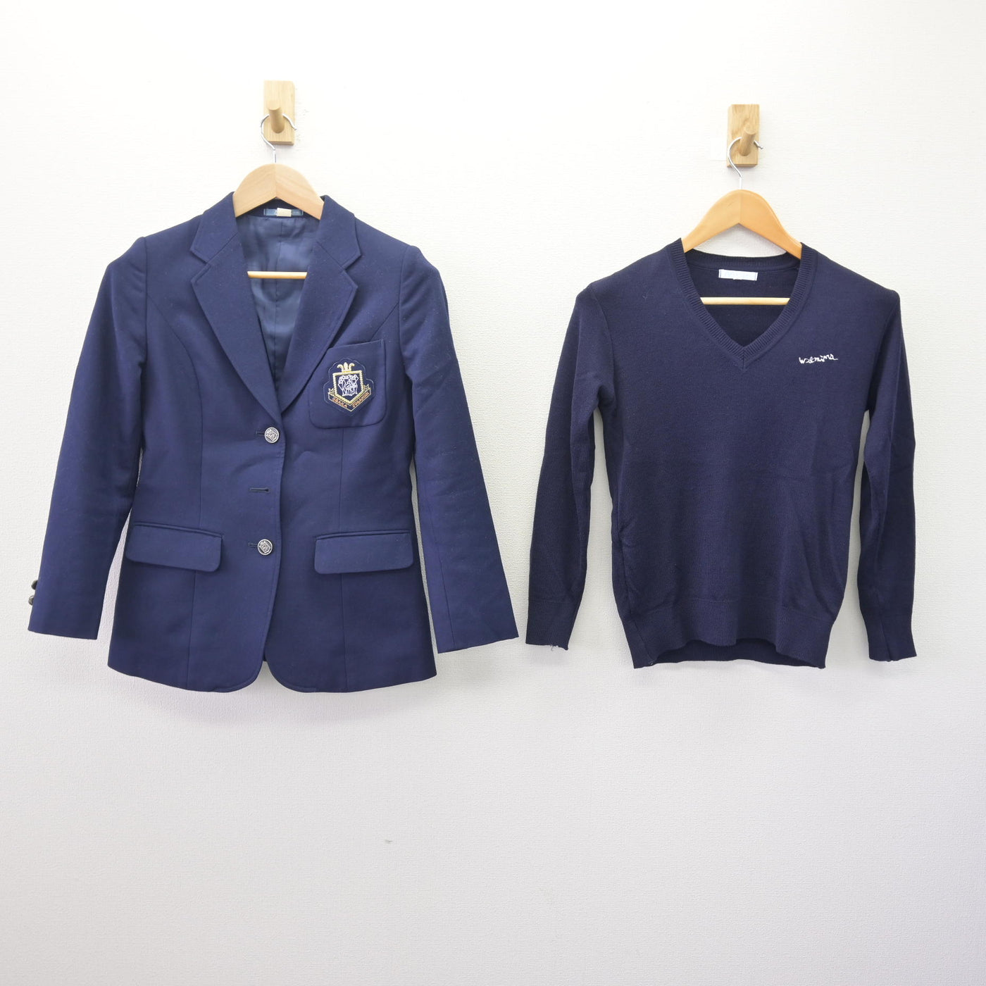 【中古】大阪府 大阪女学院高等学校 女子制服 4点 (ブレザー・ニット・ジャンパースカート) sf114203
