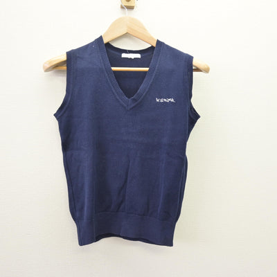 【中古】大阪府 大阪女学院高等学校 女子制服 2点 (ニットベスト・スカート) sf114204