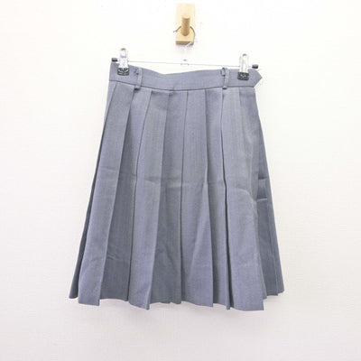 【中古】大阪府 大阪女学院高等学校 女子制服 2点 (ニットベスト・スカート) sf114204