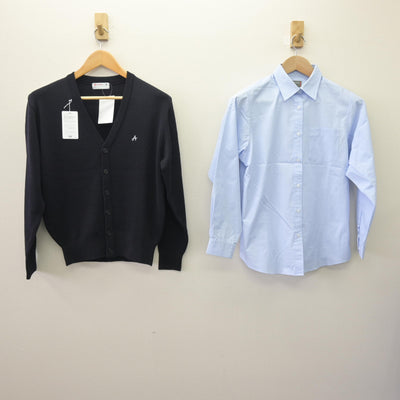 【中古】 飛鳥未来高等学校 女子制服 5点 (ニット・シャツ・ズボン) sf114209