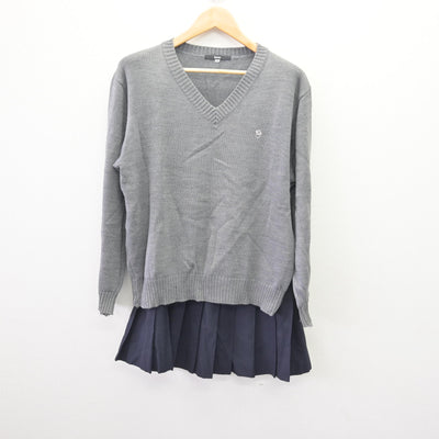 【中古】東京都 下北沢成徳高等学校 女子制服 4点 (ブレザー・ニット・スカート) sf114213