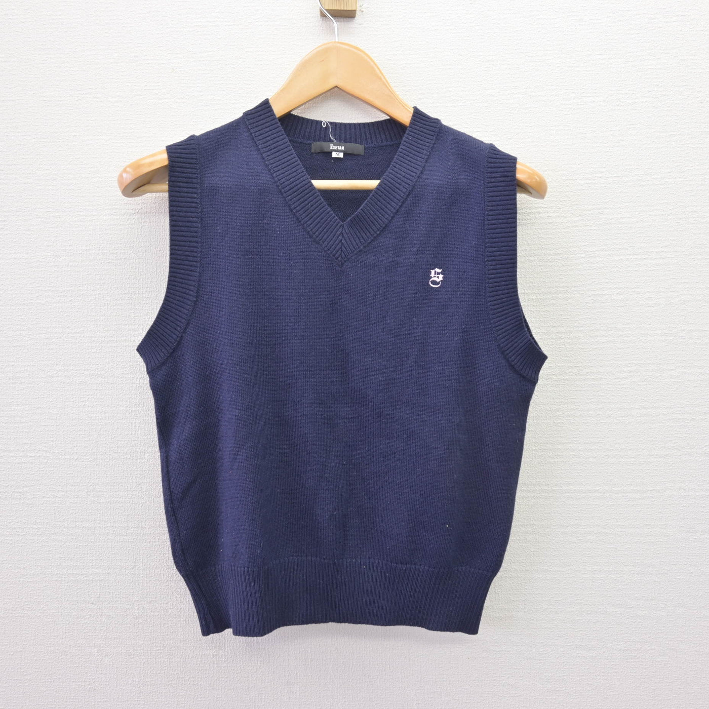 【中古】東京都 下北沢成徳高等学校 女子制服 2点 (ニットベスト) sf114215