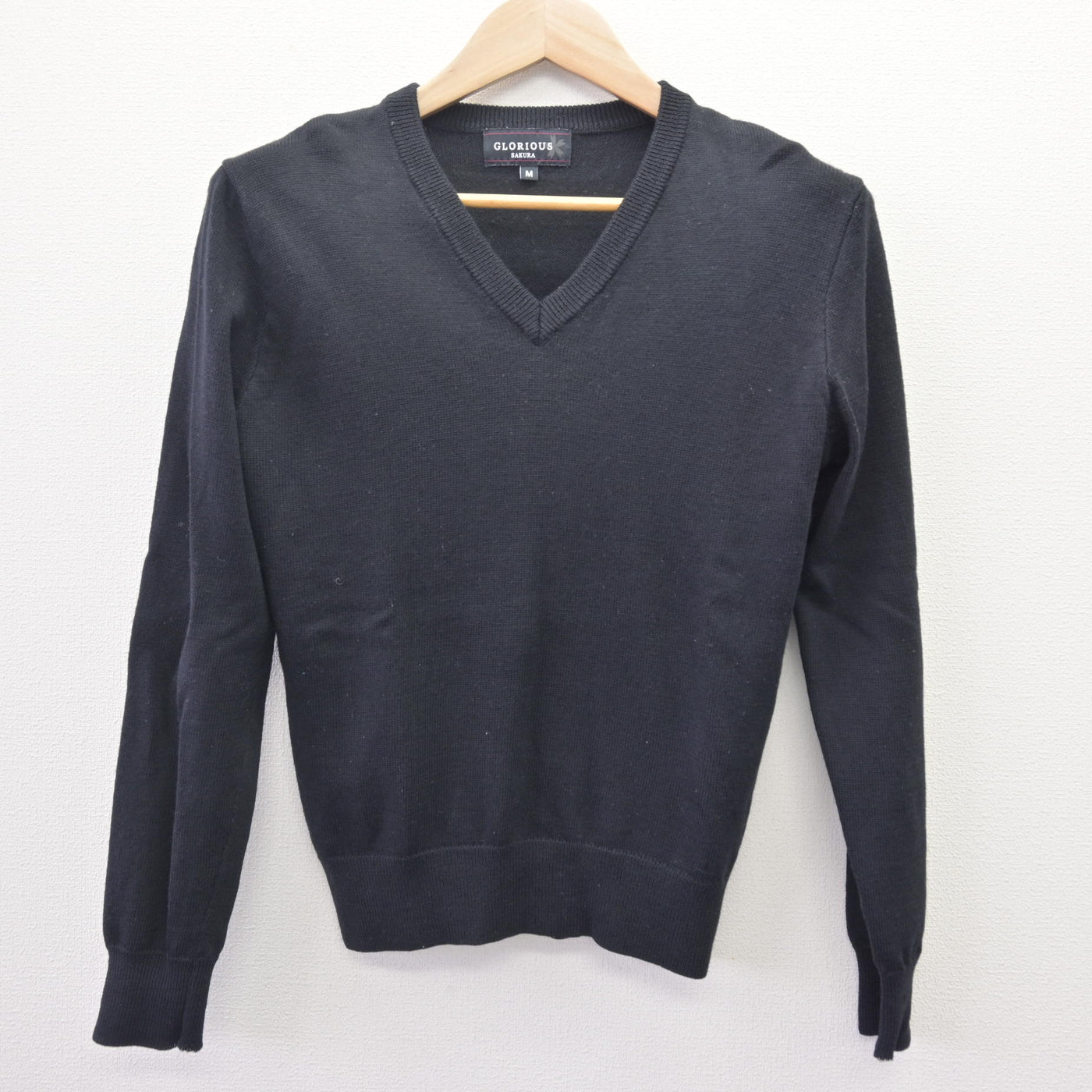 【中古】福岡県 平尾中学校 女子制服 2点 (ニット・シャツ) sf114223