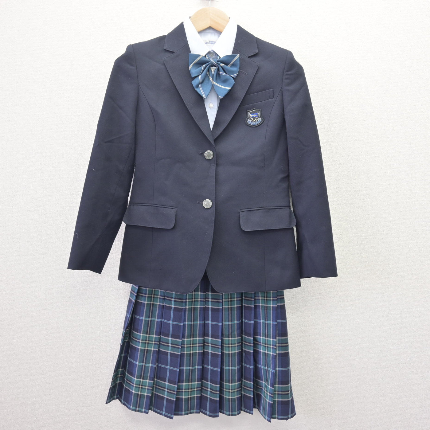 【中古】埼玉県 武蔵野星城高等学校 女子制服 4点 (ブレザー・シャツ・スカート) sf114226