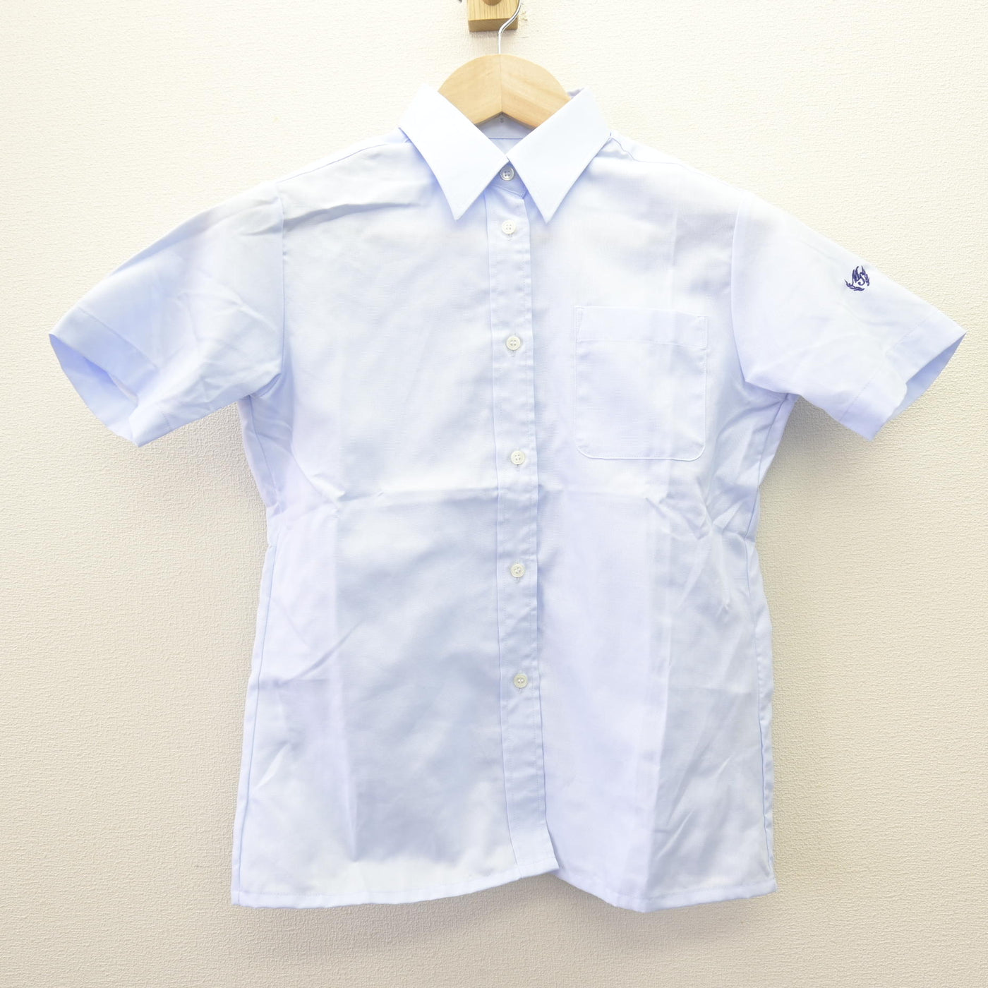 【中古】埼玉県 武蔵野星城高等学校 女子制服 2点 (シャツ・スカート) sf114227