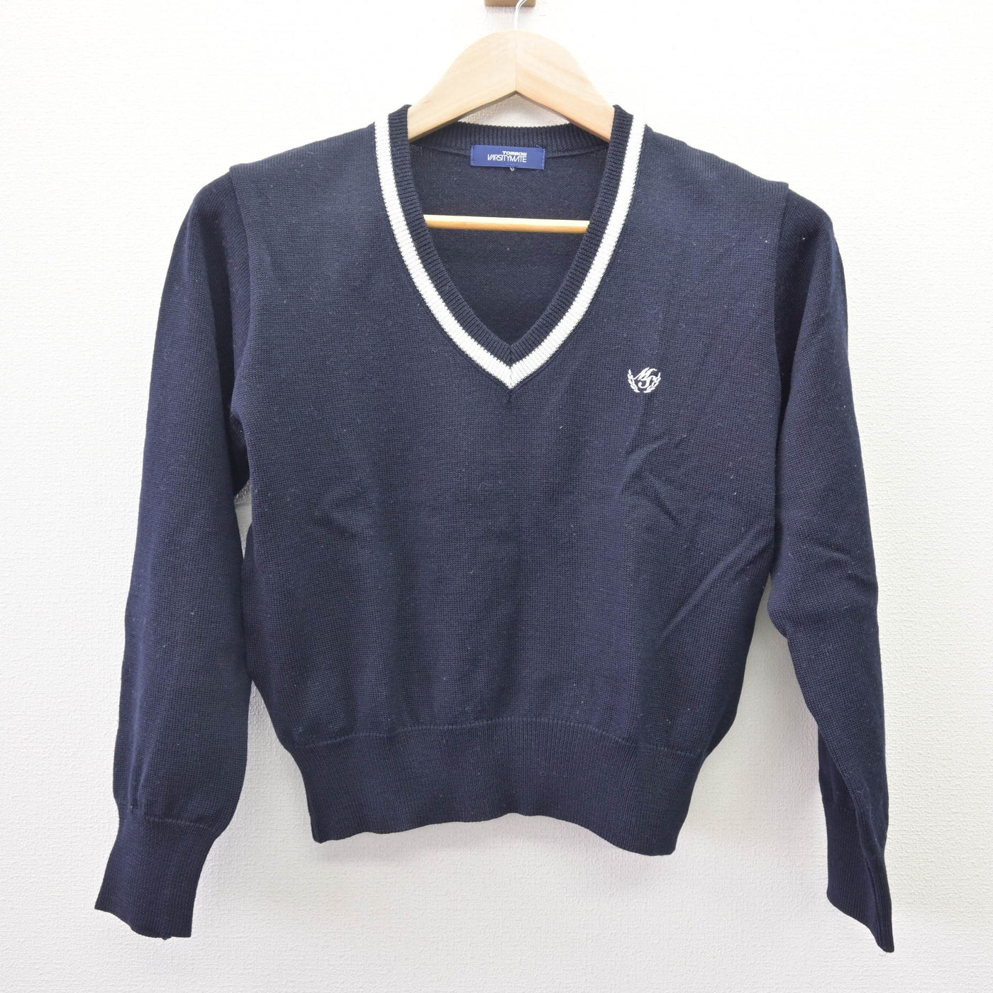 【中古】埼玉県 武蔵野星城高等学校 女子制服 2点 (ニットベスト・ニット) sf114228