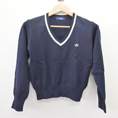 【中古】埼玉県 武蔵野星城高等学校 女子制服 2点 (ニットベスト・ニット) sf114228