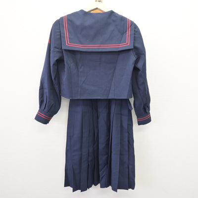 【中古】埼玉県 越谷市立北中学校 女子制服 3点 (セーラー服・ジャンパースカート) sf114242