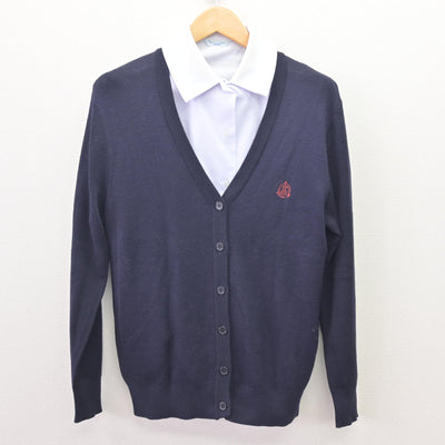 【中古】静岡県 静岡市立高等学校 女子制服 2点 (ニット・シャツ) sf114390