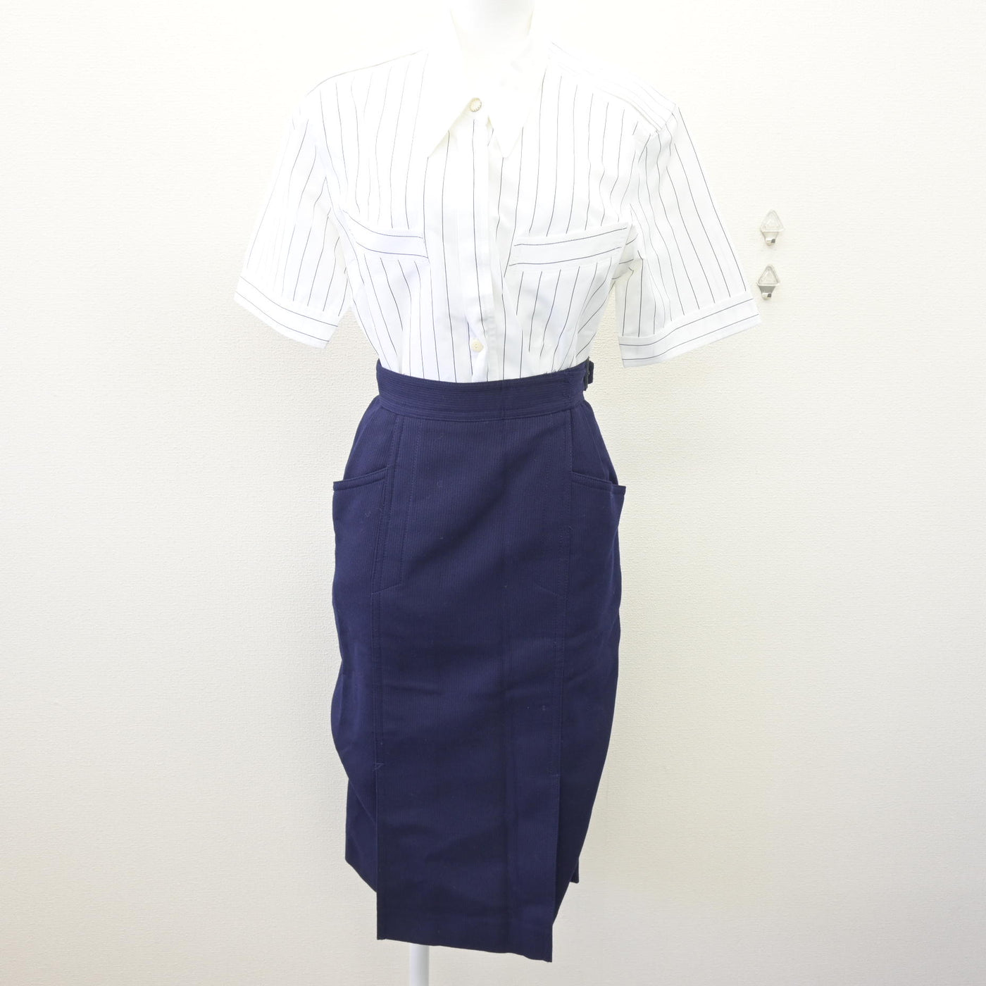【中古】 JAL 日本航空（７代目） 女子制服 3点 (ブレザー・ブラウス・スカート) sf114403